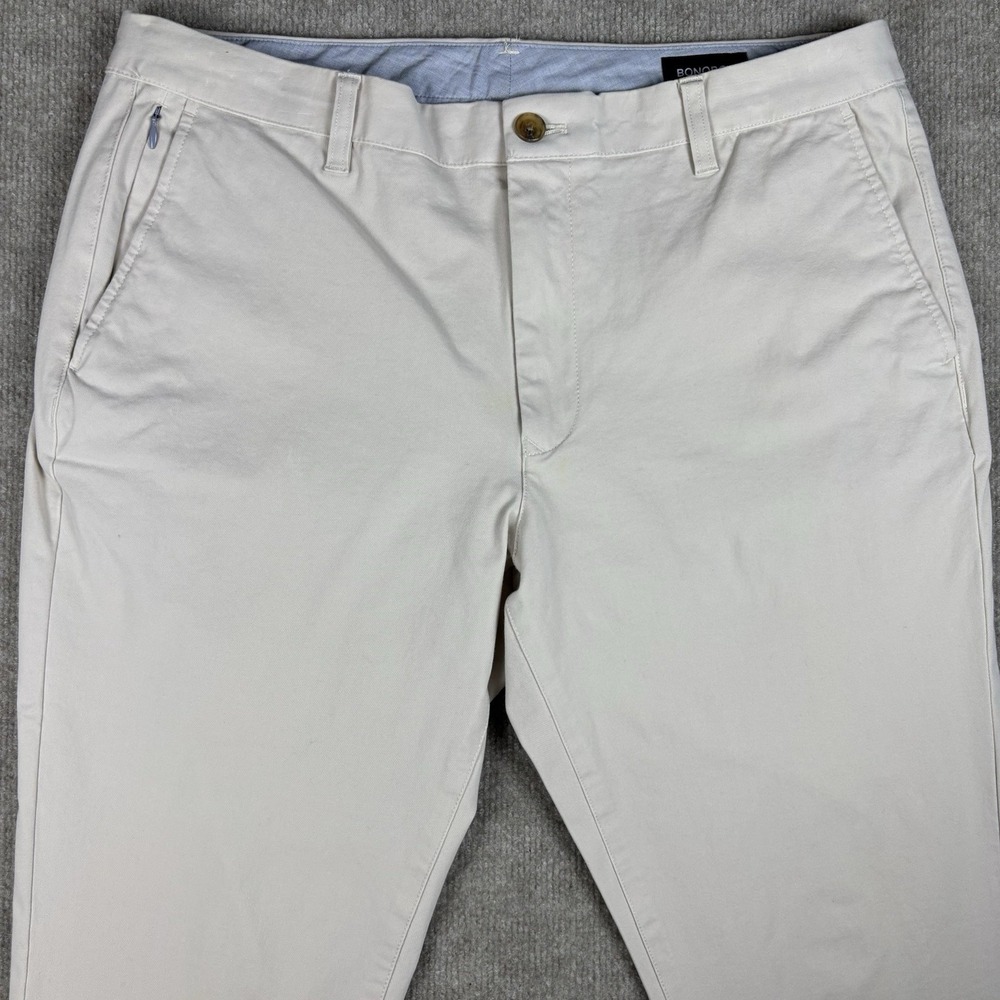 Bonobos Slim Taper Chino Pants Men's 35x30 Beige Khaki Casual Stretch
